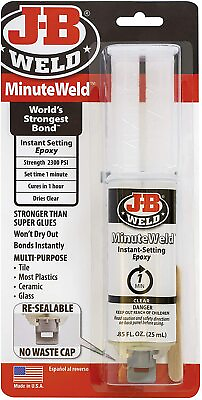 #ad JB Weld 50101 MinuteWeld Syringe Adhesive 25 Ml $8.91