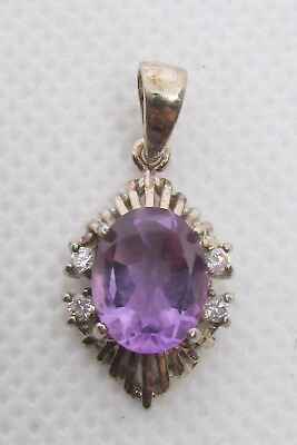 #ad 925 STERLING SILVER PENDANT 25.5 X 12.5 MM 2.4G $12.00