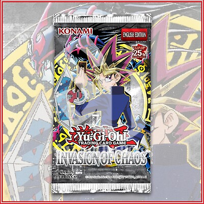 #ad YuGiOh INVASION OF CHAOS BOOSTER 9 Cards IOC FACTORY SEALED🔥 $4.00