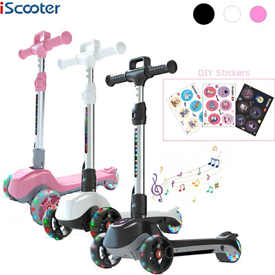 #ad Electric Scooter For kids Ages 3 12 Adjustable Height W DIY Decorative Stickers $129.99