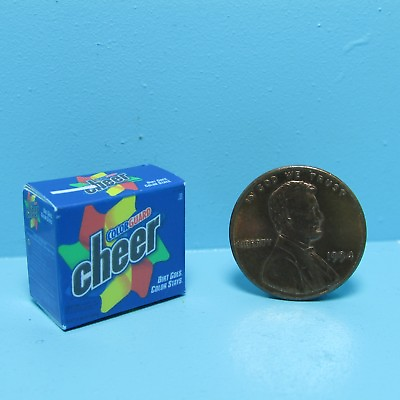 #ad Dollhouse Miniature Detailed Replica box of Cheer Laundry Detergent G042 $2.24