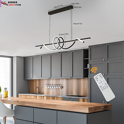 #ad Modern LED Kitchen Island Light Dimmable Pendant Chandelier Lamp Ceiling Fixture $74.10