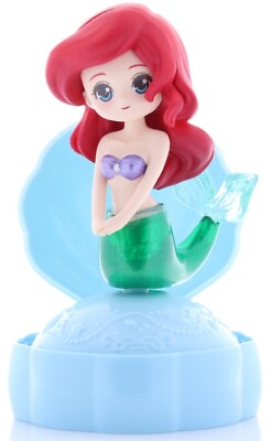 #ad Disney Figurine Figure Princess Capsule Chara Heroine Doll Ariel Mermaid Blue $25.99
