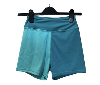 #ad Pretty Little Thing Size UK 8 BNWT Turquoise Blue Active Gym Sport Shorts New GBP 3.99