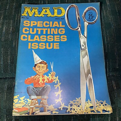 #ad MAD Magazine # 75 sharp VF Mingo cover Dec. 1962 $40.00