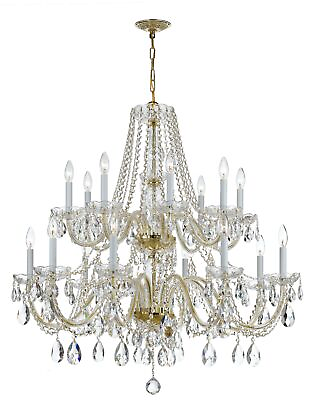#ad Crystorama Lighting Group 1139 CL MWP Traditional Crystal 16 Brass $1798.00