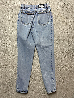 #ad Vintage Wave Jeans Women#x27;s Size 10 Vintage Blue Medium Wash Denim Madie in USA $14.92