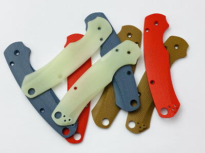 #ad 2pcs Custom Handle Scales G10 Patch For Spyderco C81 Paramilitary 2 Para 2 Knife $21.98