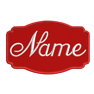 #ad Custom Christmas Embroidered Name Tag Patch iron on YOUR NAME Personalized Gift $4.95