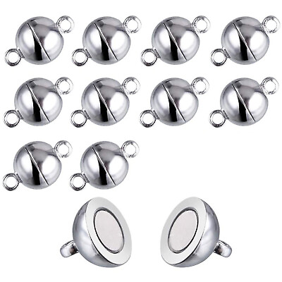 #ad 20pc Necklace Bracelet Magnetic Clasps For Chains Jewellery Magnetic Clasp US $9.36