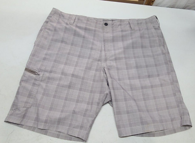 #ad Lee Dungarees Men#x27;s Size 42 Gray Plaid Golf Shorts Lightweight Summer Chino NICE $9.00