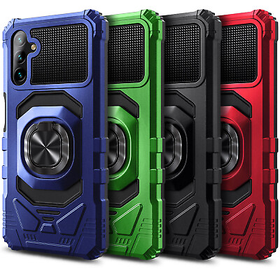 #ad For Samsung Galaxy S23 FE Case Armor Ring Shockproof Phone Cover Tempered Glass $10.95