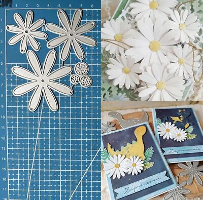 #ad Flower Metal Cutting Dies Scrapbooking Photo Embossing Stencil Paper Card Crafts AU $7.93