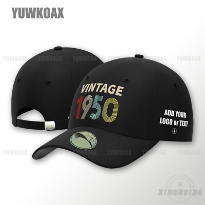 #ad Vintage 1950 Birthday Gift Baseball Cap Unisex Dad Hat Adjustable Snapback Hats $16.62
