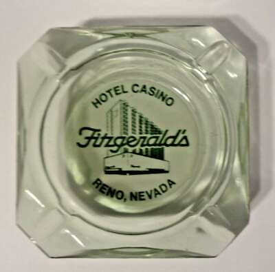 #ad Vintage Fitzgerald#x27;s Hotel Casino Reno Nevada Glass Ashtray Trinket Dish Lot 200 $5.00