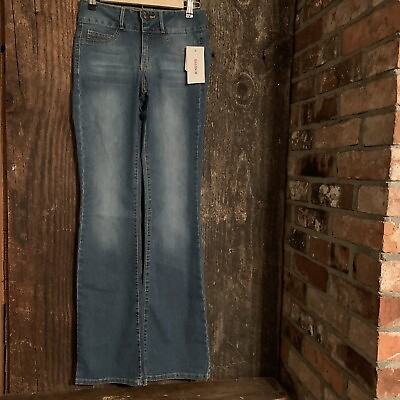 #ad Just Fab bootcut Jeans Medium Wash Sz 27 Inseam 33.5 Women’s NWT Blue Pants $9.98