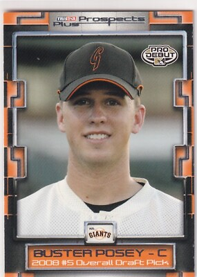 #ad 2008 TRISTAR PRO DEBUT RC BUSTER POSEY ROOKIE SAN FRANCISCO GIANTS JC 3991 $3.97