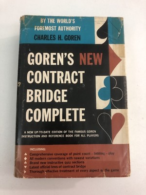 #ad Goren#x27;s New Contract Bridge Complete Charles H. Goren 1957 Dust Jacket $20.48