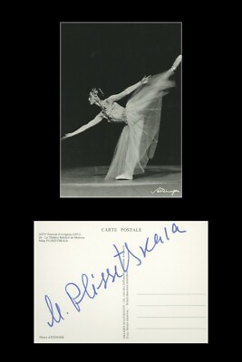 #ad Maya Plisetskaya 1925 2015 Russian ballet dancer Back signed photo COA $149.99