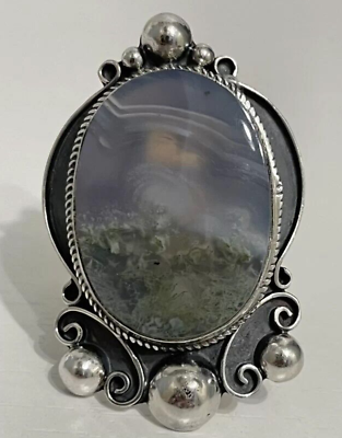 #ad Vintage Ring Massive Sterling Silver 925 Elegant Women#x27;s Jewelry 12 gr $175.00