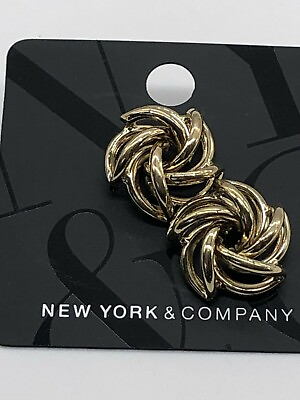 #ad New York amp; Company Earrings Women’s Gold Tone Stud Earrings $8.00