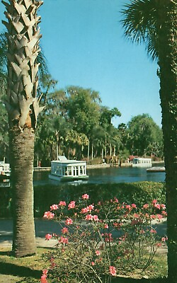 #ad Postcard FL Silver Springs Glass Bottom Boat 1961 Chrome Vintage PC G3413 $4.00