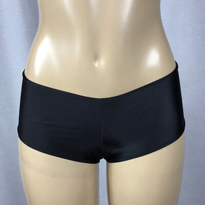 #ad Zuliana Black Vintage Sexy Cheeky Bikini Bottom. NWT $45.00