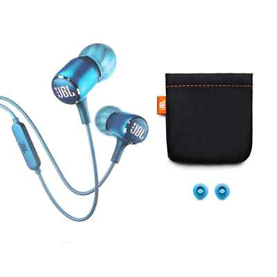#ad JBL LIVE 100 Headphones Hands free In ear Headset BLUE BRAND NEW SHIPS TODAY $17.95