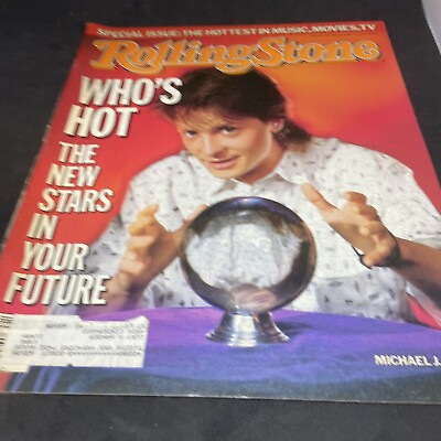 #ad Rolling Stone Magazine Michael J. Fox Cover May 22nd 1986 Issue# 474 $6.95
