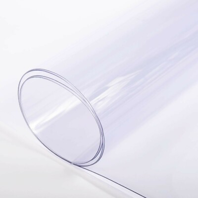 #ad Clear Plastic Vinyl PVC Fabric by the Yard 54quot; 4 6 8 10 12 16 20 30 40 60 Gauge $64.99