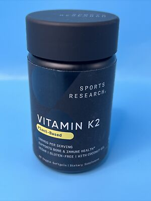 #ad Vitamin K2 with Organic Coconut Oil 100MCG 60 Softgels W Mena Q7 $7.30