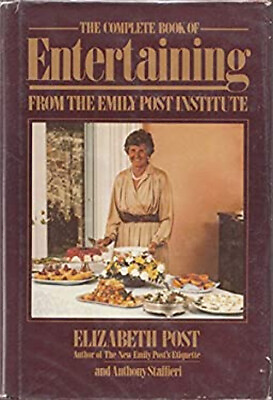 #ad The Complete Book of Entertaining Hardcover Anthony Post Elizab $6.39
