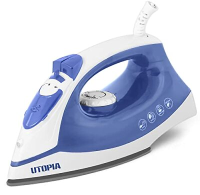 #ad Utopia Home Steam Iron for Clothes With Non Stick Soleplate 1200W Clothes Iron $19.05