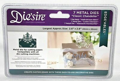 #ad Edgeable Diesire Classic Chandelier Dies 7pc New Crafters Companion $8.77