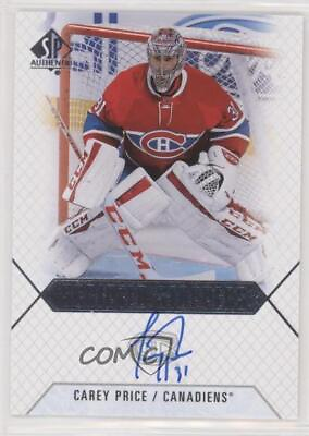 #ad 2015 16 SP Authentic Scripted Stoppers Carey Price #SS CP Auto $142.28
