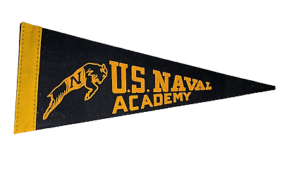 #ad US Naval Academy Annapolis Maryland Vintage Pennant Banner Flag Retro Military $17.99