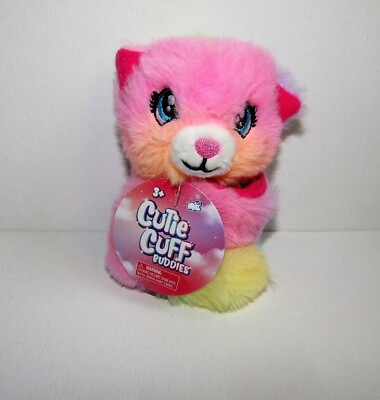 #ad CUTIE CUFFS BUDDIES SINGLE DANIELLE THE CAT TYE DYE NEW WITH TAG $8.95