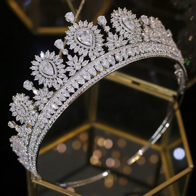 #ad Fashion Bridal Headband Tiara Wedding Hair Accessories Crystal Headdress $128.24