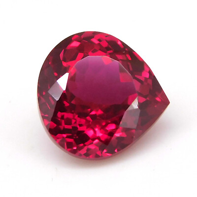 #ad 6.95 Ct Natural Ruby Blood Red Pear Cut IGL Certified Flawless Loose Gemstone $15.29