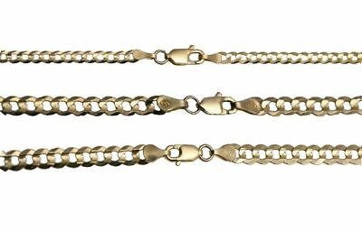 #ad Solid 10k Yellow Gold 3MM 5MM Cuban Link Chain Necklace 16quot; 30quot; $229.42