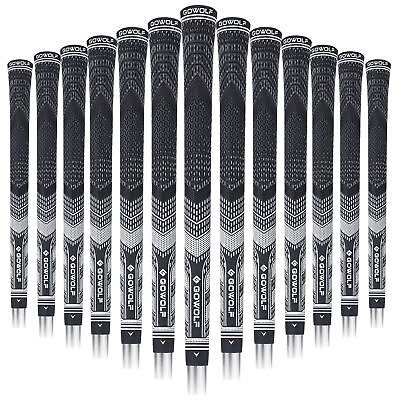 #ad 13pcs set Golf Grip Standard Midsize Cord Rubber Multi Compound Irons Clubamp;Tapes $39.99