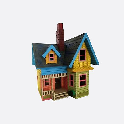 #ad UP House Model Whimsical Wonderland to Brighten Your Space Painted Assembled $90.00