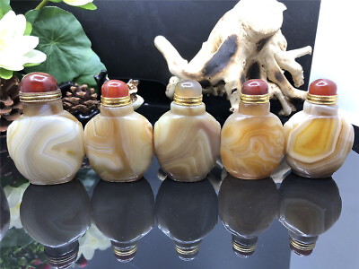 #ad Collect Silk Agate Full of Silk Snuff Bottle Handles and Handle Pieces $49.99