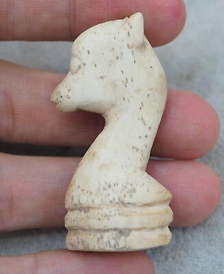 #ad Ancient Carved Shell Horse Head intaglio Roman checker chess Character Figure $89.99