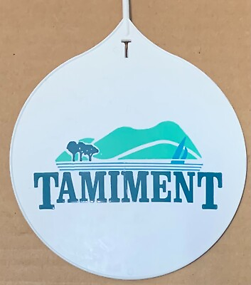 #ad Tamiment Golf Bag Tag CLOSED COURSE Pennsylvania PA vinyl green blue white $63.75
