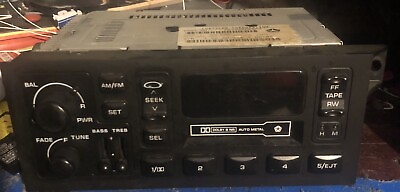 #ad 97 01 Jeep Cherokee Sport Classic XJ OEM Radio W Cassette AM FM Tested Good OEM $60.00