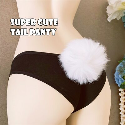 #ad Handmade Kawaii Women#x27;s Rabbit Tail Panties Furry Cosplay Anime Style Underpants $18.79