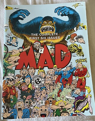 #ad THE COMPLETE FIRST SIX ISSUES OF MAD PB 1983 Very Good Shipping Included $34.90