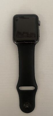 #ad Apple Watch 7000 series 42mm All Black BROKEN FOR PARTS ONLY $25.00
