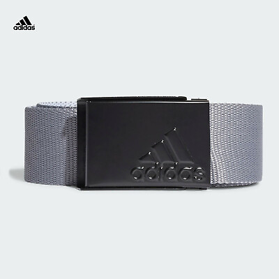 #ad Adidas Golf Reversible Web Belt Grey Three FQ2163 Men#x27;s One Size Fits Most New $29.99
